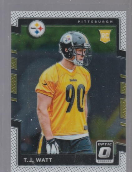 T J WATT 2017 DONRUSS OPTIC ROOKIE CARD #122