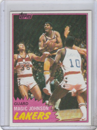 MAGIC JOHNSON 1981/82 TOPPS CARD #21