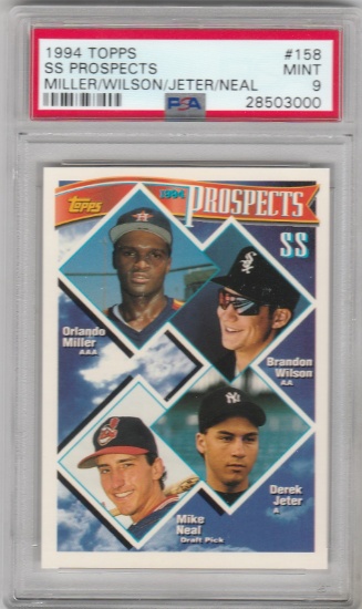 1994 TOPPS CARD #158 SHORTSTOP PROSPECTS DEREK JETER / GRADED