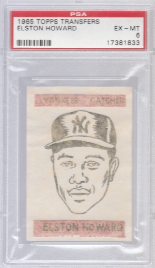 ELSTON HOWARD 1965 TOPPS TRANSFERS / GRADED