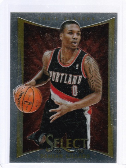 DAMIAN LILLARD 2012/13 PANINI SELECT ROOKIE CARD #150