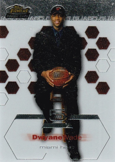 DWYANE WADE 2003/04 TOPPS FINEST ROOKIE CARD #182