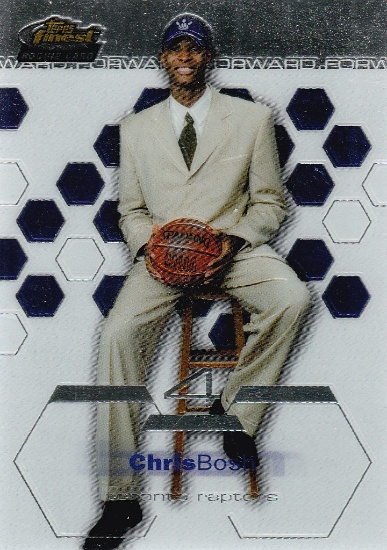 CHRIS BOSH 2003/04 TOPPS FINEST ROOKIE CARD #181