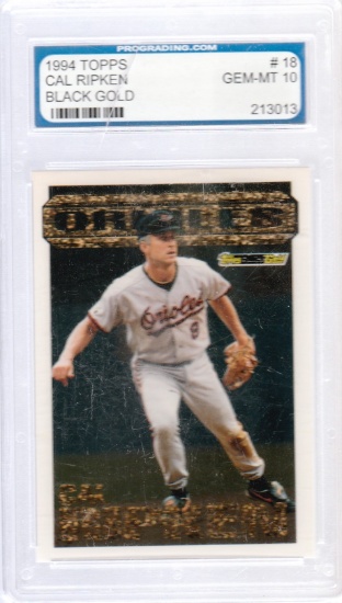 CAL RIPKEN JR 1994 TOPPS BLACK GOLD CARD #18 / GRADED