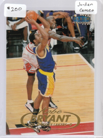 KOBE BRYANT 1998/99 FLEER TRADITION CARD #1 / MICHAEL JORDAN CAMEO