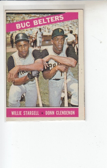 WILLIE STARGELL DONN CLENDENON 1966 TOPPS #99
