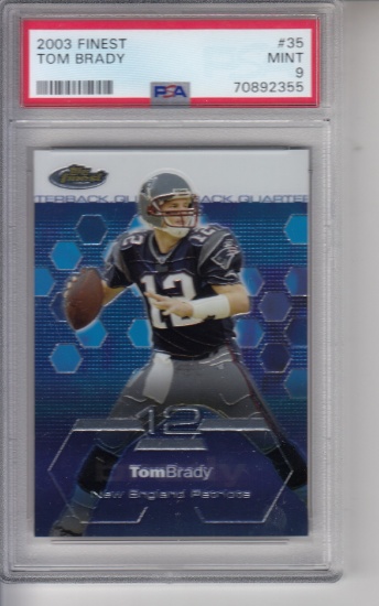 TOM BRADY 2003 TOPPS FINEST / PSA GRADED