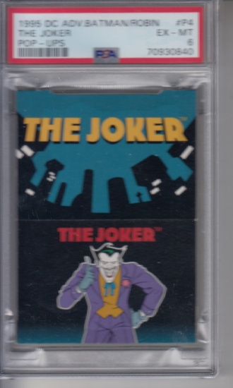 THE JOKER 1995 SKYBOX DC BATMAN & ROBIN POP-UPS / PSA GRADED