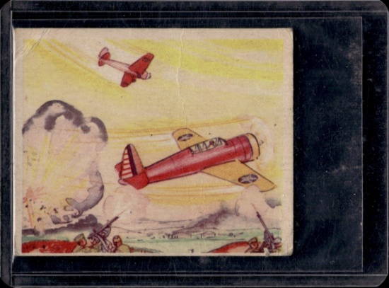 DIVE BOMBING A FORT 1938 GOUDEY ACTION GUM