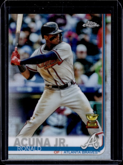 RONALD ACUNA 2019 TOPPS CHROME REFRACTOR ROOKIE CUP