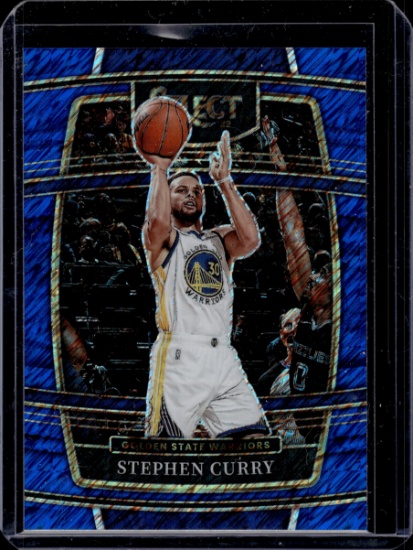 STEPHEN CURRY 2021-22 PANINI SELECT BLUE WAVE PRIZM