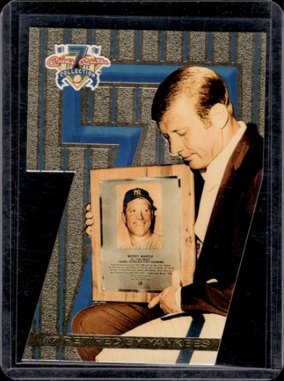 MICKEY MANTLE 1997 MANTLE COLLECTION GOLD FOIL DIE CUT #7 PROMO
