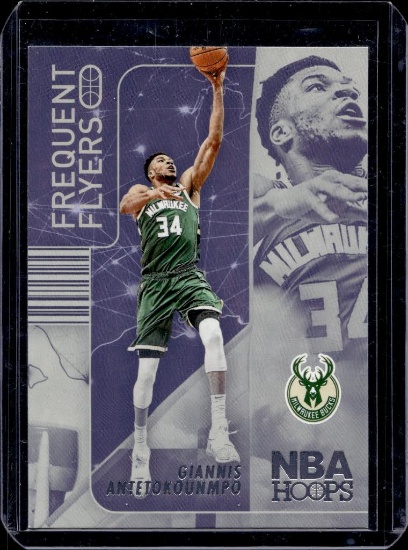GIANNIS ANTETOKOUNMPO 2022-23 PANINI HOOPS FREQUENT FLYERS INSERT