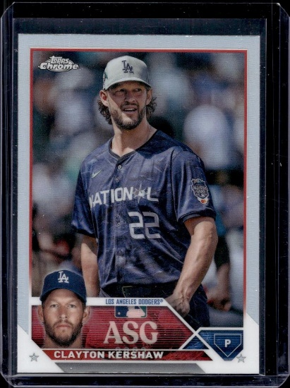 CLAYTON KERSHAW 2023 TOPPS CHROME UPDATE ASG REFRACTOR