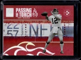 TERRY BRADSHAW 2005 DONRUSS ELITE PASSING THE TORCH RED INSERT
