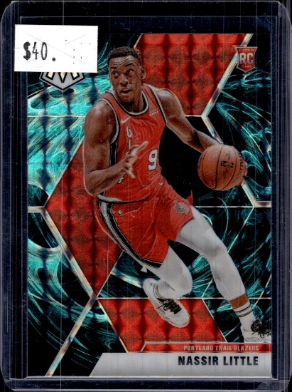 NASSIR LITTLE 2019-20 PANINI MOSAIC GENESIS PRIZM SSP CASE HIT ROOKIE CARD