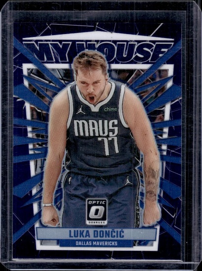 LUKA DONCIC 2023-24 PANINI OPTIC MY HOUSE PURPLE PRIZM