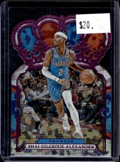 SHAI GILGEOUS ALEXANDER 2023-24 PANINI CROWN ROYALE PINK CRACKED ICE SP