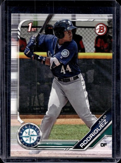 JULIO RODRIGUEZ 2019 BOWMAN 1ST ROOKIE CARD