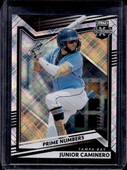 JUNIOR CAMINERO 2022 PANINI ELITE PRIME NUMBERS ROOKIE CARD