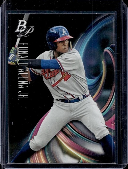 RONALD ACUNA JR 2018 BOWMAN PLATINUM ROOKIE CARD