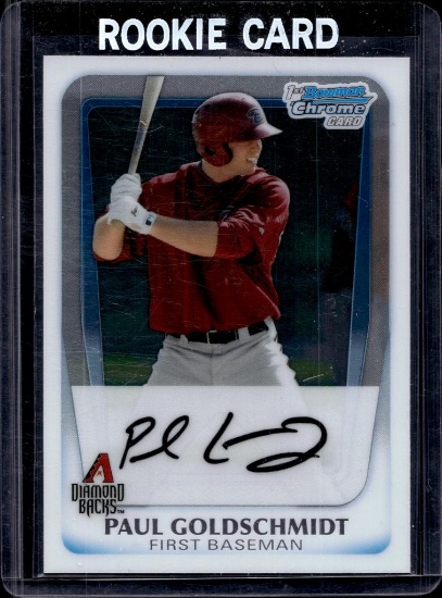 PAUL GOLDSCHMIDT 2011 BOWMAN CHROME 1ST ROOKIE CARD