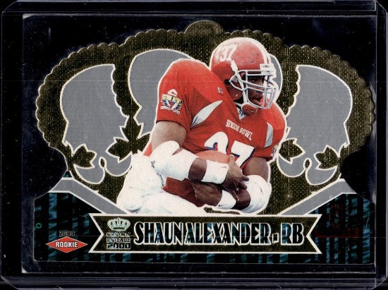 SHAUN ALEXANDER 2000 PACIFIC CROWN ROYALE ROOKIE CARD LIMITED STOCK SP