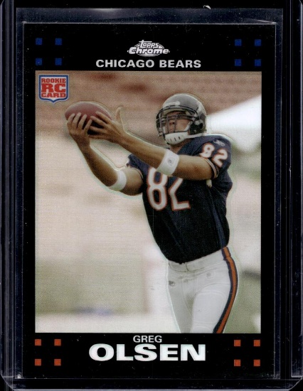 GREG OLSEN 2007 TOPPS CHROME REFRACTOR ROOKIE CARD