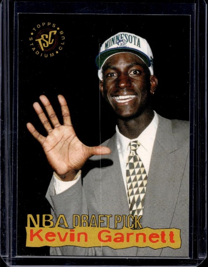 KEVIN GARNETT 1995-96 STADIUM CLUB ROOKIE CARD
