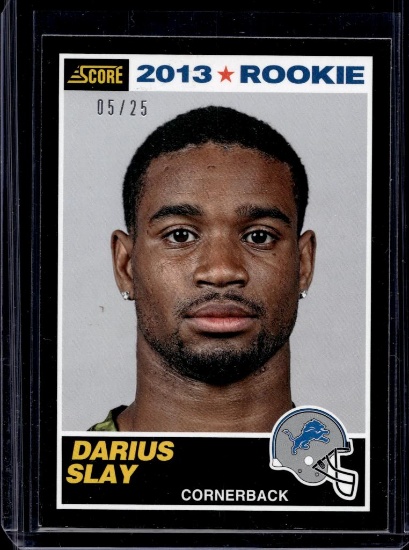DARIUS SLAY 2013 SCORE RETRO BLACK ROOKIE CARD