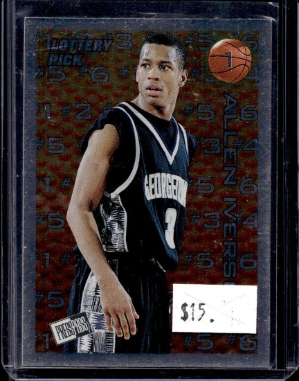 ALLEN IVERSON 1996 PRESS PASS LOTTERY PICK ROOKIE CARD SP