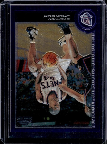STEPHEN JACKSON (NBA & ALL THE SMOKE POCAST) 2000-01 TOPPS CHROME ROOKIE CARD