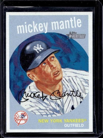 MICKEY MANTLE 2008 TOPPS HERITAGE DICK PEREZ INSERT