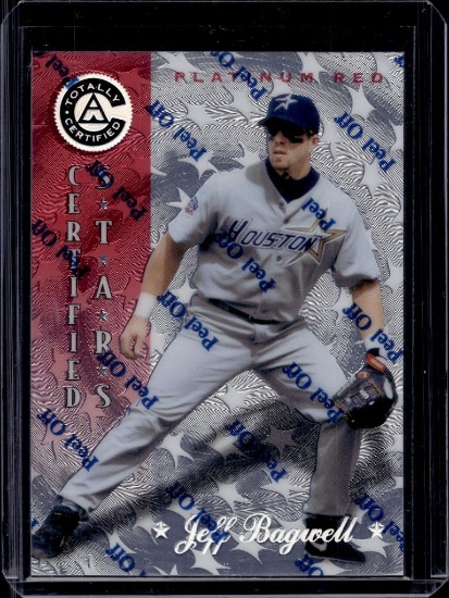 JEFF BAGWELL 1998 PINNACLE TOTALLY CERTIFIED PLATINUM RED