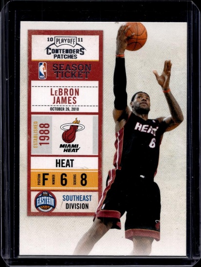 LEBRON JAMES 2010-11 PANINI CONTENDERS #93