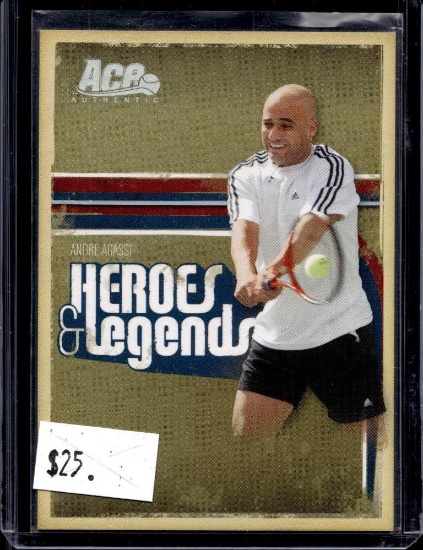 ANDRE AGASSI 2006 ACE AUTHENTICS SILVER LEGENDS