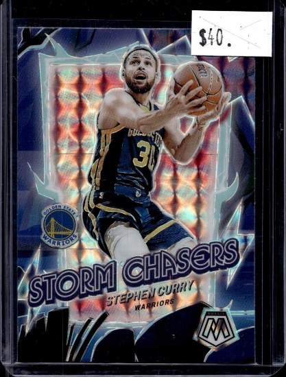 STEPHEN CURRY 2023-24 PANINI MOSAIC STORM CHASERS PRIZM CASE HIT SP