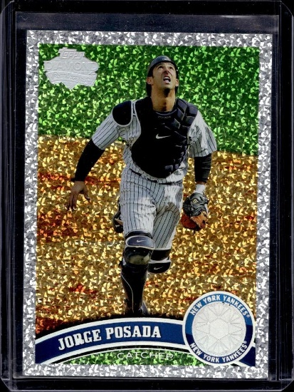 JORGE POSADA 2011 TOPPS SILVER DIAMOND SPARKLE