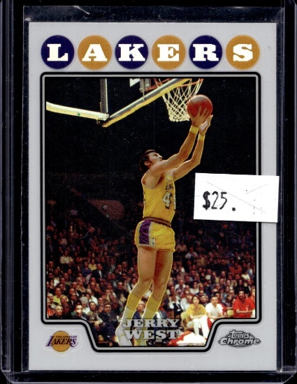 JERRY WEST 2008-09 TOPPS CHROME REFRACTOR