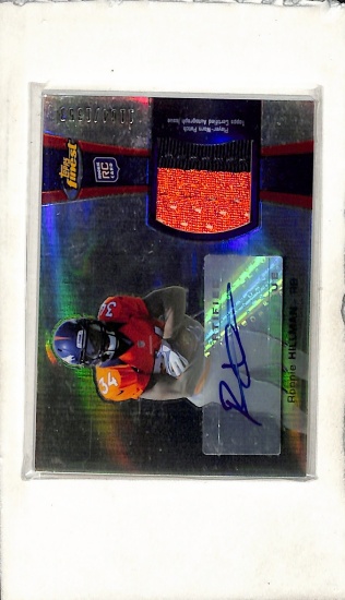 RONNIE HILLMAN 2012 TOPPS FINEST REFRACTOR JERSEY PATCH AUTOGRAPH ROOKIE CARD