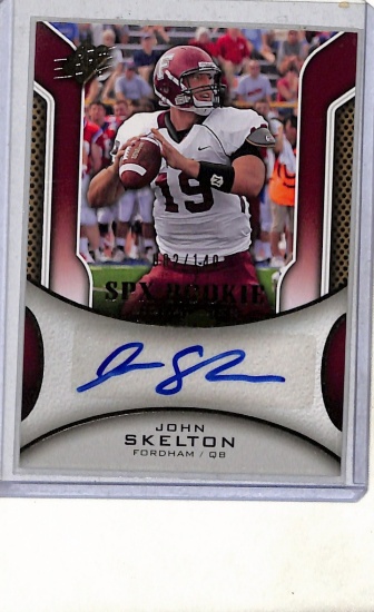 JOHN SKELTON 2010 SPX AUTOGRPAH ROOKIE CARD
