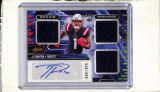 JA'LYNN POLK 2024 PANINI ABSOLUTE TRIPLE JERSEY AUTOGRAPH ROOKIE CARD