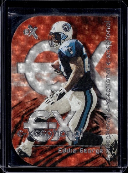 EDDIE GEORGE 2000 FLEER E-X E-XCEPTIONAL RED DIE CUT INSERT
