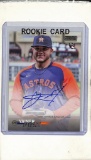 YAINER DIAZ 2023 STADIUM CLUB AUTOGRAPH ROOKIE CARD