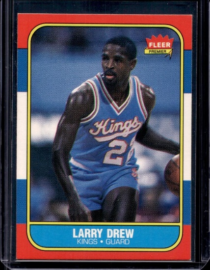 LARRY DREW 1986-87 FLEER #25