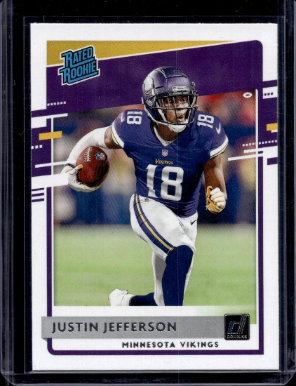JUSTIN JEFFERSON 2020 DONRUSS ROOKIE CARD