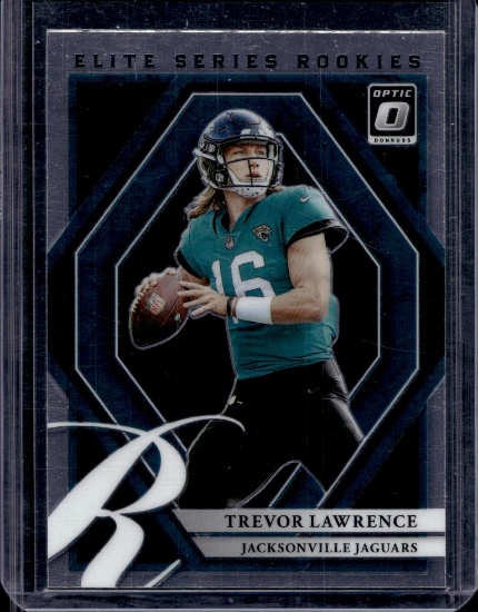 TREVOR LAWRENCE 2021 PANINI OPTIC ELITE SERIES ROOKIE CARD