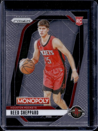 REED SHEPPARD 2024-25 PANINI PRIZM MONOPOLY ROOKIE CARD