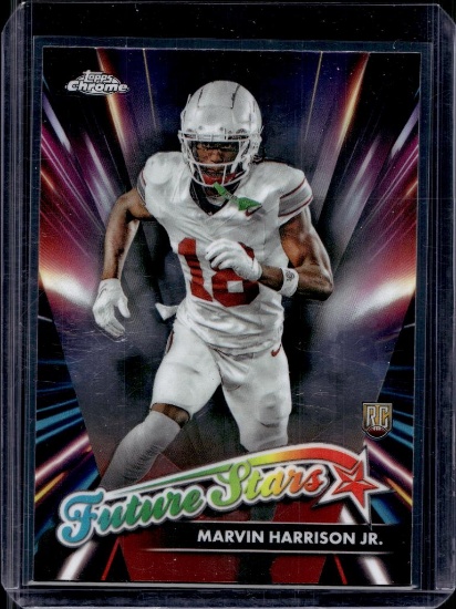 MARVIN HARRISON JR 2024 TOPPS CHROME FUTURE STARS ROOKIE CARD