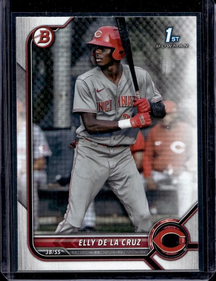 ELLY DE LA CRUZ 2022 BOWMAN DRAFT 1ST ROOKIE CARD